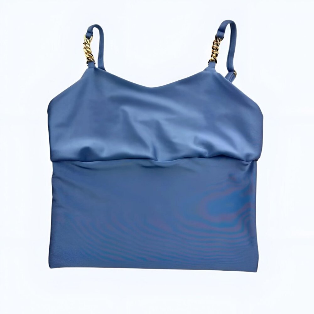 Sports Bra Top for Women, Luxury Chain Strap Gym Top, Stylish Crop Top